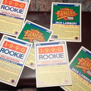 1990 Rookie Score Cards Lot & Hall of Famers 1990